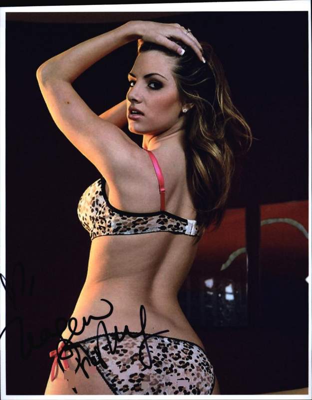 Teagan Presley Signed Model 8x10 Photo Proof Certificate A0004